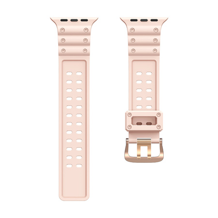 Strap Triple Protection pasek Apple Watch SE, 8, 7, 6, 5, 4, 3, 2, 1 (41, 40, 38 mm) opaska bransoleta różowy