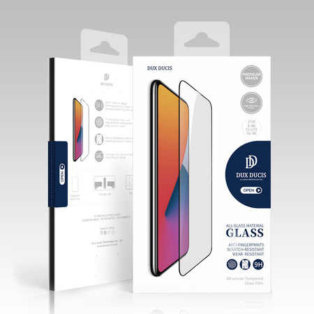 Dux Ducis 9D Tempered Glass szkło hartowane Xiaomi 12 Lite 9H z czarną ramką