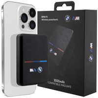 Powerbank indukcyjny BMW M Collection MagSafe 15W 5000mAh + kabel - czarny