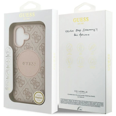 GUESS ETUI 4G CIRCLE CLASSIC LOGO DO IPHONE 17 MAGSAFE POKROWIEC Z LOGO
