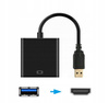 Adapter przejściówka Co2 do laptopa, USB-C - HDMI 4K, do Windows, do Mac OS, do Linux, szary