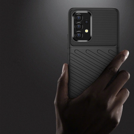 Thunder Case elastyczne pancerne etui pokrowiec Samsung Galaxy A53 5G czarny