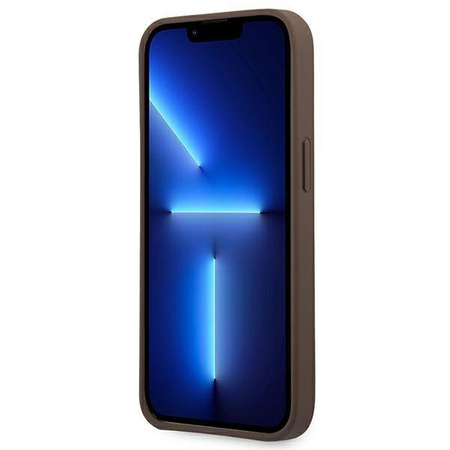 Guess GUHCP14L4GMGBR iPhone 14 Pro 6,1" brązowy/brown hardcase 4G Big Metal Logo