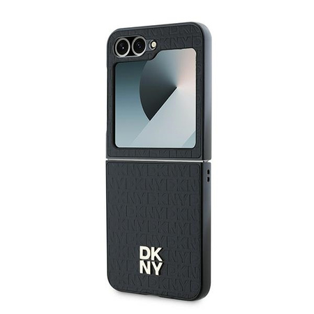 DKNY ETUI HARDCASE DO SAMSUNG Z FLIP6 F741 REPEAT PATTERN STACK LOGO