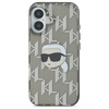 KARL LAGERFELD CASE DO IPHONE 16 6.1 Z KARL HEAD I ELEKTROPLATOWANĄ POWŁOKĄ