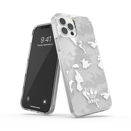 Etui Adidas OR SnapCase Camo na iPhone 12 / na iPhone 12 Pro - przezroczyste