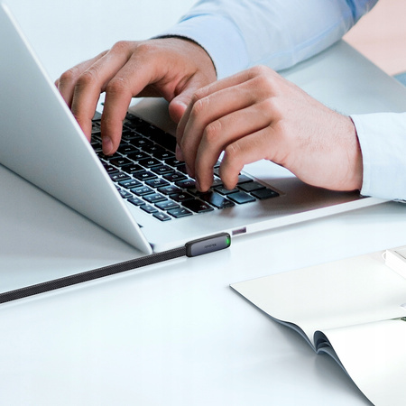 MCDODO ANGLE USB-C CABLE FAST CHARGING USB TYPE C 3A 65W BLACK 1M