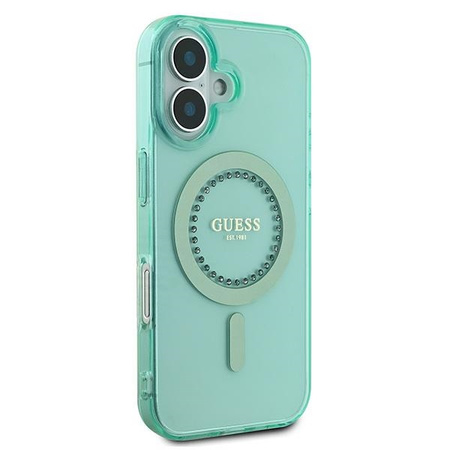 GUESS ETUI DO IPHONE 16 PLUS DO MAGSAFE HARDCASE Z KAMIENIAMI RHINESTONES