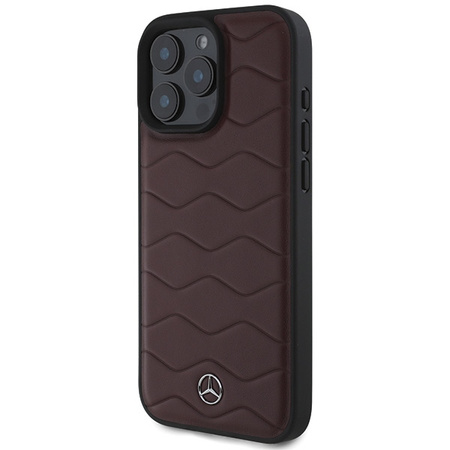 MERCEDES CASE DO IPHONE 16 PRO MAX 6.9 HARDCASE MB WAVES LEATHER OCHRONNE