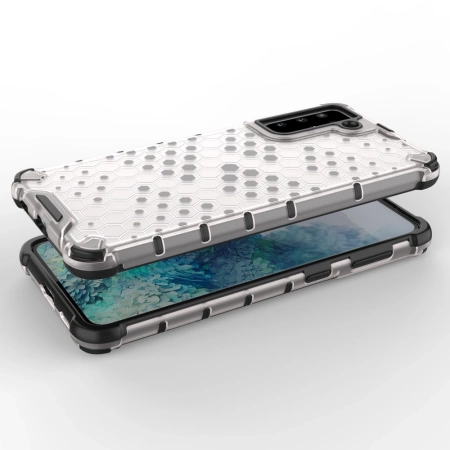 HURTEL POKROWIEC HONEYCOMB DO SAMSUNG GALAXY S22 Z OCHRONĄ I ŻELOWĄ RAMKĄ