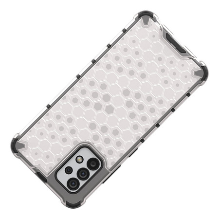 Honeycomb etui pancerny pokrowiec z żelową ramką Samsung Galaxy A03s niebieski