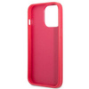 Guess GUHCP13LPS4MF iPhone 13 Pro / 13 6,1" różowy/pink hardcase Saffiano 4G Small Metal Logo