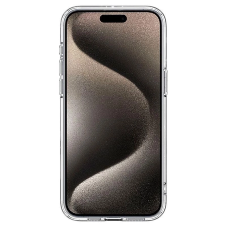 Etui Spigen Ultra Hybrid Mag z MagSafe na iPhone 15 Pro Max - tytan naturalny (wzór Zero One)