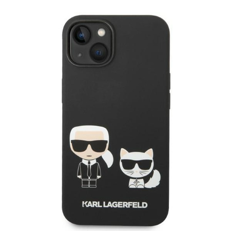 Karl Lagerfeld KLHMP14MSSKCK iPhone 14 Plus 6,7" hardcase czarny/black Liquid Silicone Karl & Choupette Magsafe