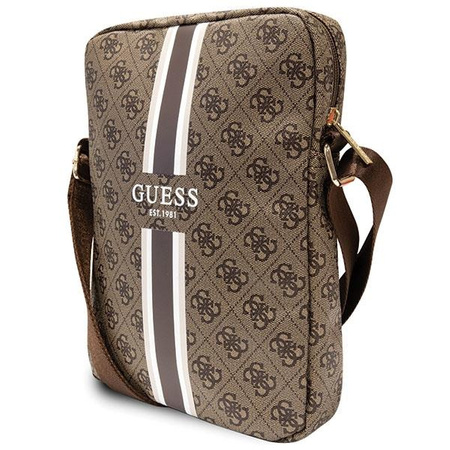 Torba Guess GUTB10P4RPSW 10" brązowy/brwon 4G Stripes Tablet Bag