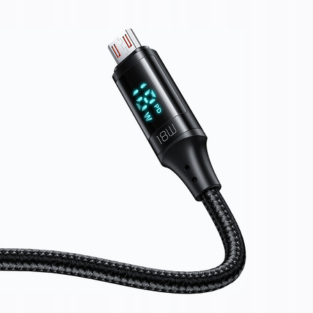 McDodo DIGITAL PRO QC 4.0 Micro USB 18W 1.2m black phone cable