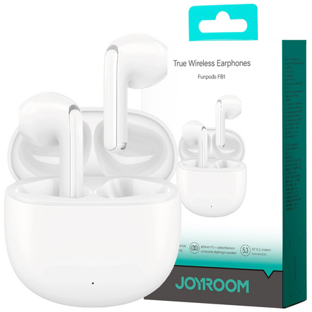 Słuchawki bezprzewodowe TWS Joyroom Funpods Series JR-FB1 Bluetooth 5.3 - białe