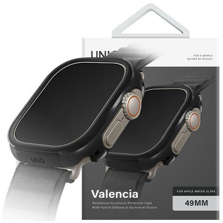 Etui Uniq Valencia na Apple Watch Ultra 49 mm. - czarne