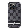 DKNY ETUI HARDCASE LEATHER CHECKERED MONO PATTERN & PRINTED STRIPES