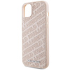 KARL LAGERFELD POKROWIEC DO IPHONE 15 PLUS 14 PLUS QUILTED K PATTERN RÓŻOWY