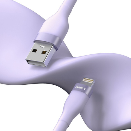 Ringke kabel USB-A - Lightning 480Mb/s 12W 2m fioletowy (CB09970RS)