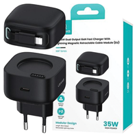 USAMS ŁADOWARKA ZWIJANY KABEL DO LIGHTNING DO IPHONE 11 12 13 14 35W PD