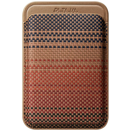 Portfel magnetyczny PITAKA Woven Wallet MagSafe do telefonu sunset