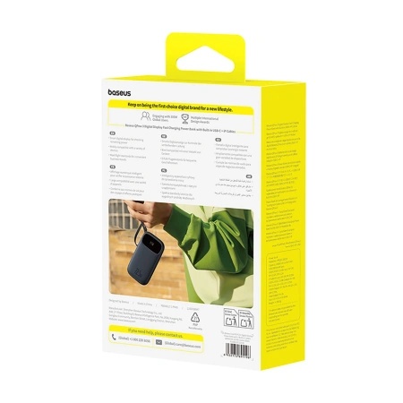 BASEUS POWERBANK ENERFILL FC31 20000MAH 22.5W Z WYŚWIETLACZEM DO APPLE