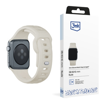 38/40/41/42 mm Nude (small) - 3mk Silicone Watch Strap for Apple