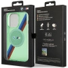 Etui BMW M Tricolor Stripes MagSafe na iPhone 15 Pro - zielone