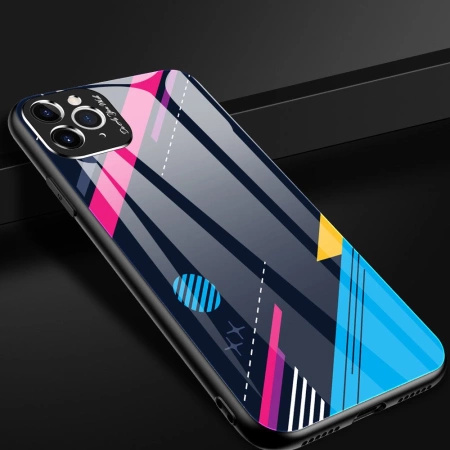 HURTEL COLOR GLASS CASE POKROWIEC DO IPHONE 11 PRO MAX ZE SZKŁA HARTOWANEGO