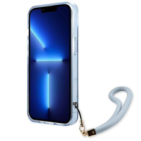 Guess GUHCP13SHTSGSB iPhone 13 mini 5,4" niebieski/blue hardcase Translucent Stap