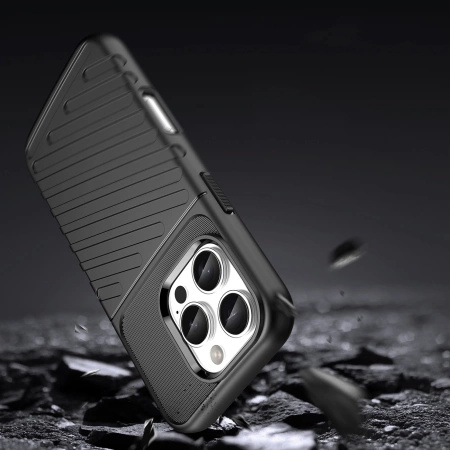 HURTEL ETUI THUNDER CASE DO IPHONE 16 PRO MAX Z OCHRONĄ WERSJA SILIKONOWA