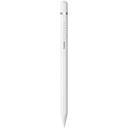 Rysik z aktywną końcówką Baseus Smooth Writing 2 do iPad + kabel USB-A - Lightning i wymienna końcówka - biały