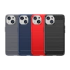 Elastyczne etui Carbon Case z wzorem karbon do iPhone 15 - niebieskie