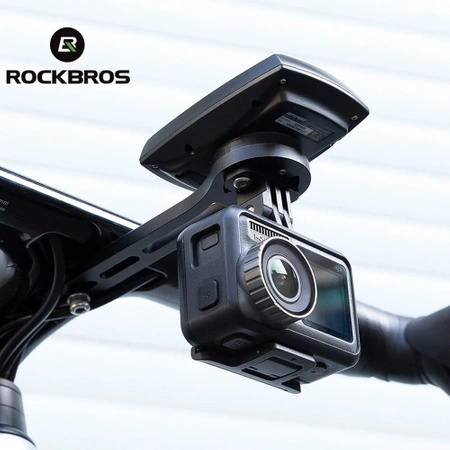 Uchwyt rowerowy Rockbros 29210005002 Garmin Bryton Cateye na kierownicę - czarny
