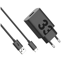 Ładowarka sieciowa Motorola TurboPower   33W USB-A z kablem USB-A do USB-C 1m czarny