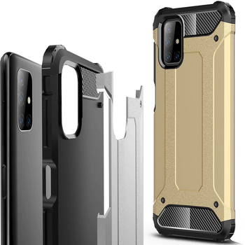 HURTEL HYBRYDOWE ETUI PANCERNE DO SAMSUNG GALAXY M51 OCHRONA ZAPOBIEGAJĄCA