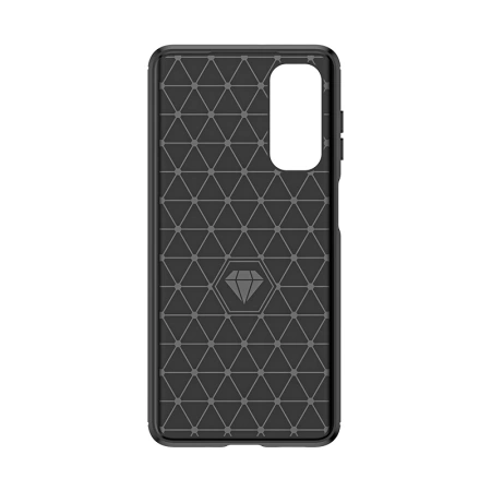 Elastyczne etui wzór karbon do Samsung Galaxy M54 Carbon Case - czarne