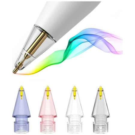 4SMARTS KOŃCÓWKI DO RYSIKA DO APPLE PENCIL 1 2 GEN USB-C 4 SZTU