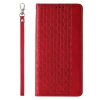 Magnet Strap Case etui Samsung Galaxy S23 Ultra pokrowiec z klapką portfel mini smycz podstawka czerwone