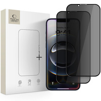 TECH-PROTECT SZKŁO GLASS SPY+ DO IPHONE 13 13 PRO 14 16E 2 SZTUKI OCHRONA