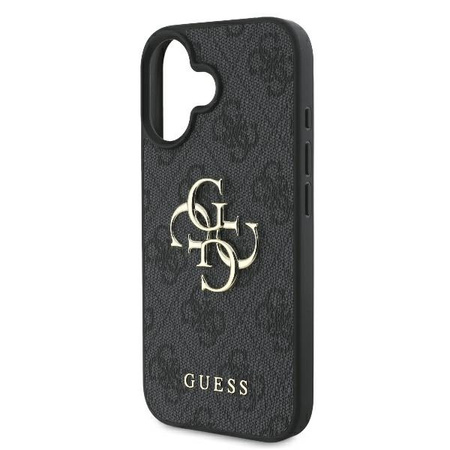 GUESS ETUI HARDCASE DO IPHONE 16 6.1 OCHRONNY POKROWIEC Z DUŻYM LOGO