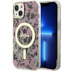 Etui Guess GUHMP14MHCFWSP na iPhone 14 Plus 6.7" - różowe Flower MagSafe