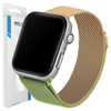 BELINE PASEK DO APPLE WATCH 42 44 45 49MM STALOWY ZIELONO-ZŁOTY NA PREZENT