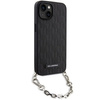 Etui Karl Lagerfeld Saffiano Monogram Chain KLHCP14SSACKLHPK na iPhone 14 - czarne