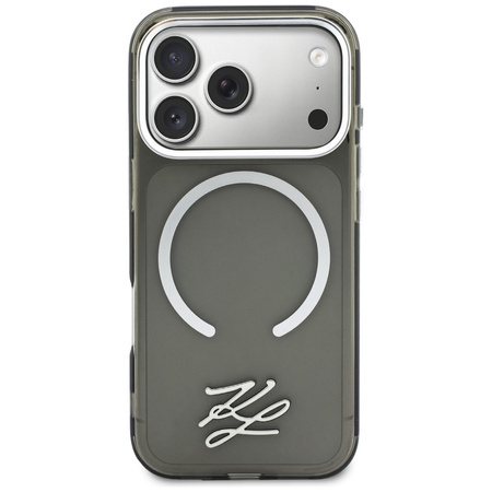 Etui Karl Lagerfeld IML KL Script Logo   MagSafe do iPhone 17 Pro czarny