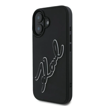 KARL LAGERFELD KLHCP16S3DRKSDLK POKROWIEC HARDCASE DO IPHONE 16 6.1 RUBBER