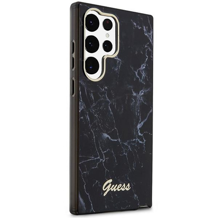 Etui Guess GUHCS23LPCUMAK S23 Ultra S918 - czarne Marble