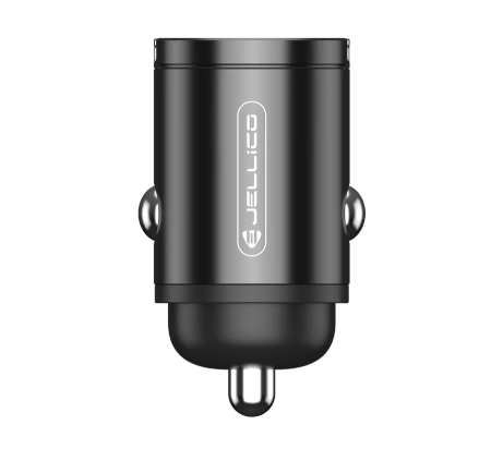 JELLICO ładowarka samochodowa F19 PD 30W 1xUSB-C + 1xUSB QC3.0 Czarny